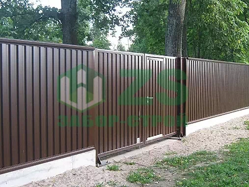 Забор из профнастила Забор из профнастила